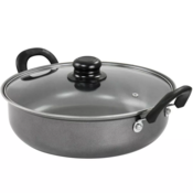 Wholesale - 12" GV HIGHBERRY CHARCOAL ALL PURPOSE N-STICK PAN W/LID C/P 4, UPC: 085081509710